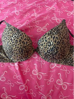 Pink leopard bra