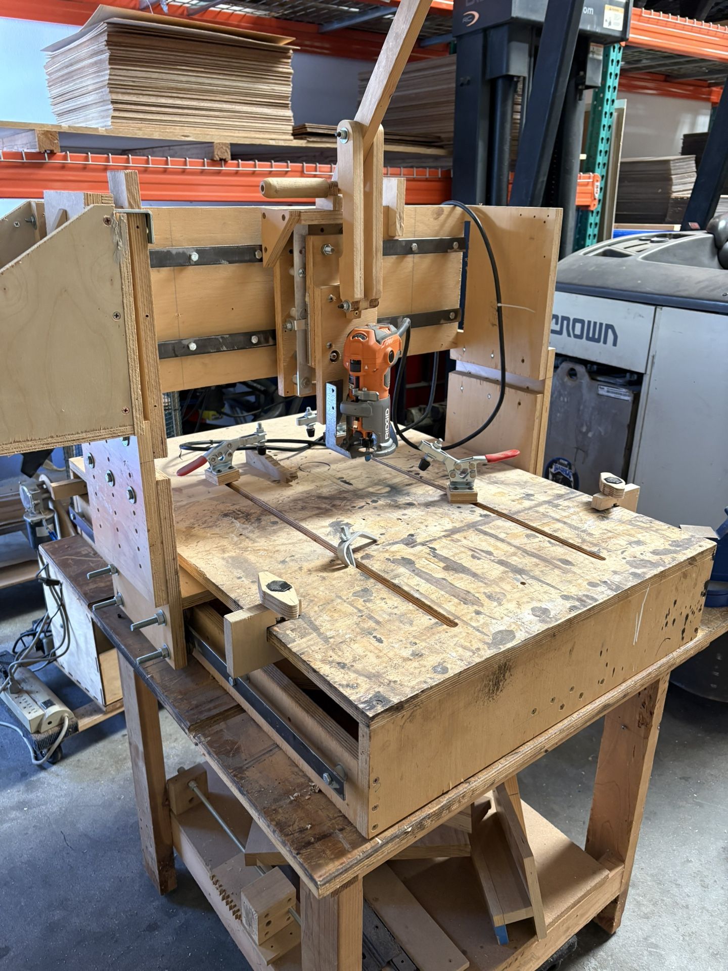 Homemade 3d Router Table (3 Axis) Including Ridgid Router