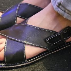 Huarache Negro Y Cafe Para Hombre