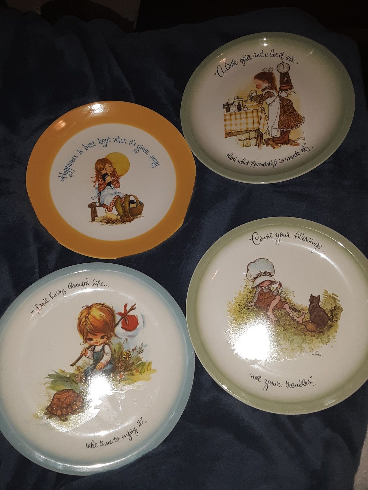 Holly Hobbie Collector's plates set of 4