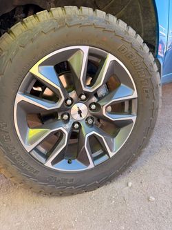 20 rst Silverado rims and tires