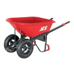 Ace Hardware Double Wheeled Polymer Wheel Barrow