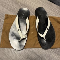 GUCCI LEATHER FLIP FLOPS MAN