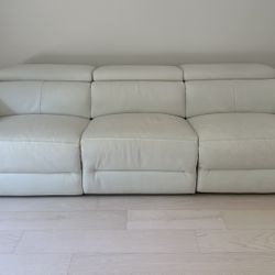 White Leather Couch