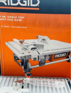 Ridgid 6.5-Amp 7 in. Blade Corded Table Top Wet Tile Saw
