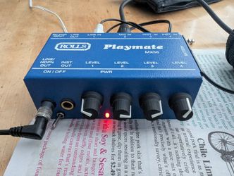 Rolls Playmate MX56 Portable Instrument And RCA Line Mixer
