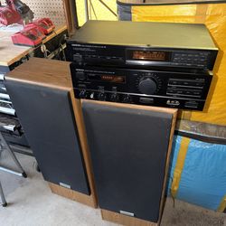 ONKYO Amplifier and Tower Speakers