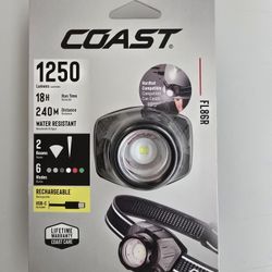 Coast LED Rechargeable Headlamp Flashlight 