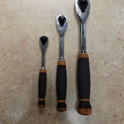 Gear wrench 3 Piece 90 Tooth Ratchet Set 
