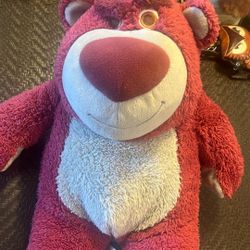 Disney Store Lotso Huggin Bear 16” Sherpa Plush! Angry Lotso Toy Story 3 Pixar