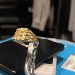 10k Gold Nugget Ring