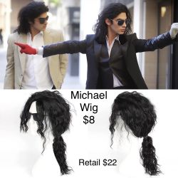 Michael Jackson MJ Popstar Wig Adult