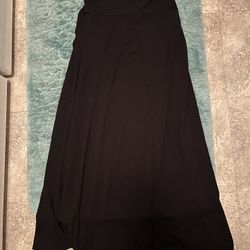 Womens Black Maxi Skirt Size Medium 