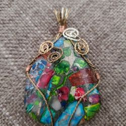 Stone Necklace Charm, No Chain