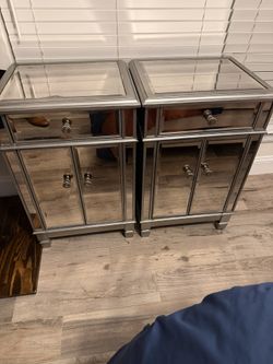 Mirrored Nightstands