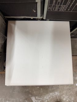 White Ribbed Ceramic Wall Tile Lins white