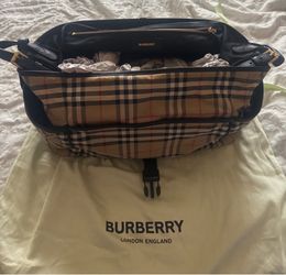 Burberry diaper bag