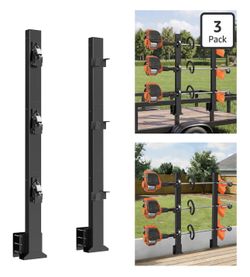 Weedeater Rack for Trailer with Lock, 3 Place
