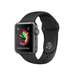 NEW Apple Watch Series 2 42mm Aluminum Case Black Sport Band - (MP072LL/A)
