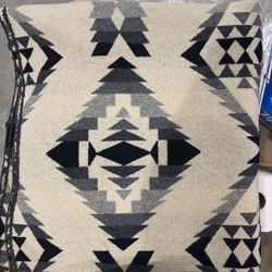 Native American Pattern Wool Trade Blanket