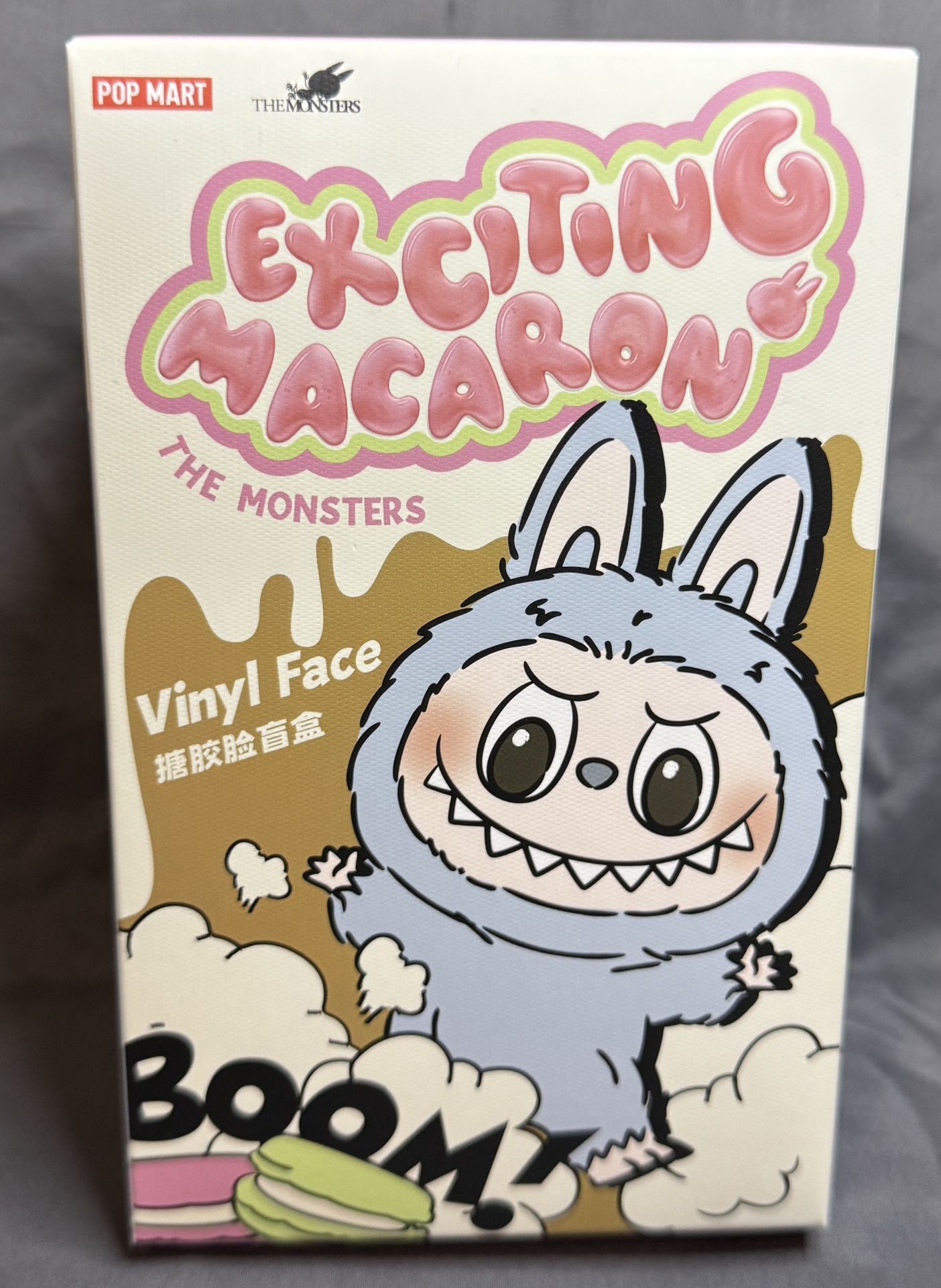 Authentic Pop Mart Sealed Blind Box - The Monsters (Labubu) Exciting Macaron Series - Sea Salt Coconut