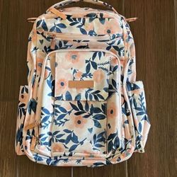 Jujube Be Right Back Backpack Diaper Bag in Whimsical Watercolor