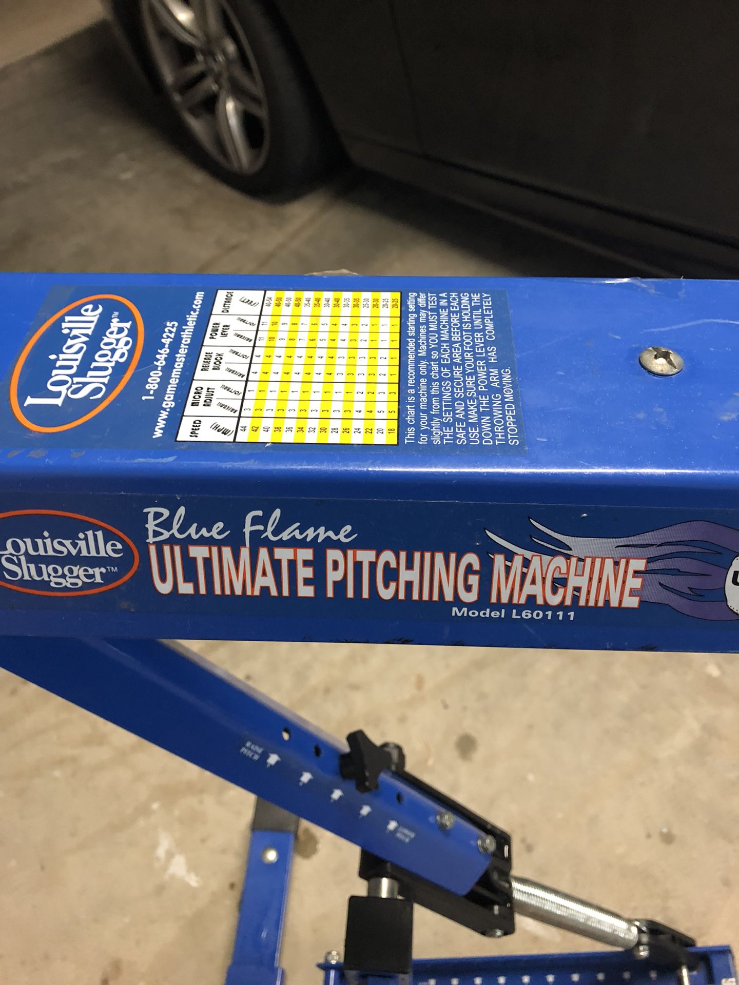 Louisville Slugger Blue Flame Ultimate Pitching Machine  Classifieds for  Jobs, Rentals, Cars, Furniture and Free Stuff