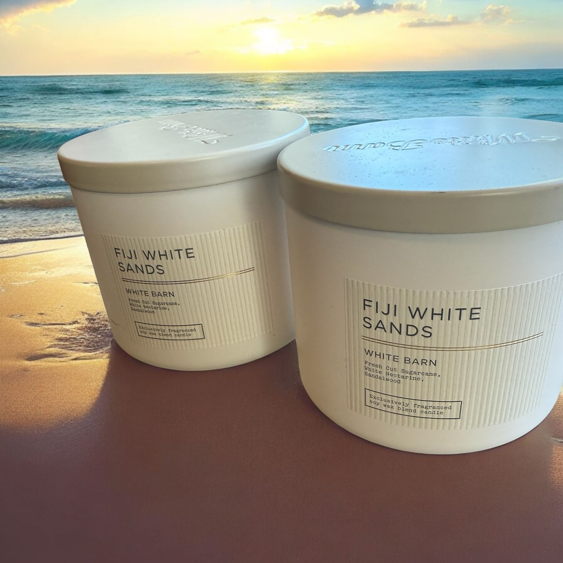 Fiji White Sands 3 Wick Candles
