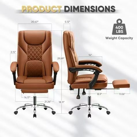 Executive Office Chair Adjustable Chair With Footrest