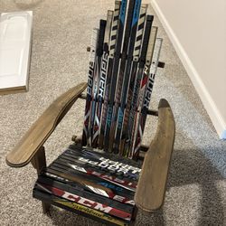 Foldable Hockey Stick Adirondack Chair