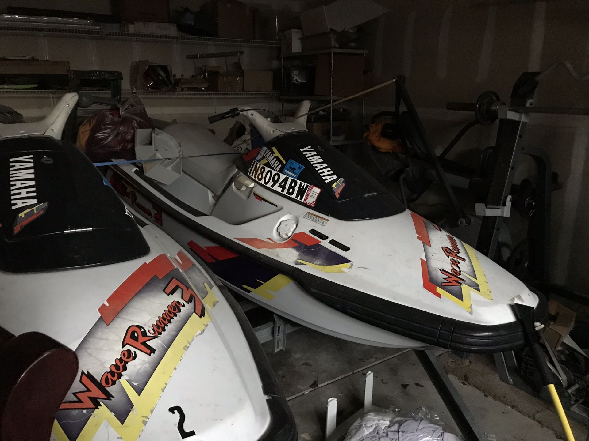 1995 Yamaha jet ski run good just one has time starting sometimes