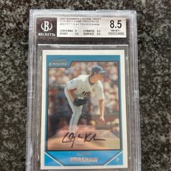 Signed Clayton Kershaw Card. 