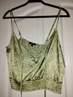 Ambiance, flowery tank top, size L