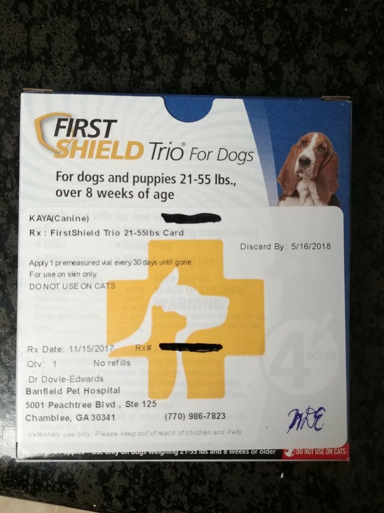 First Shield Trio Flea/Tick Treatment