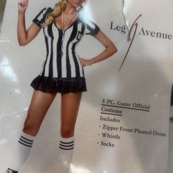 S/M Halloween Costume, Dress Only Referee Game Time 