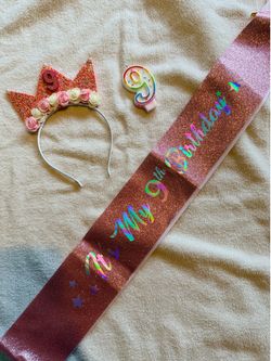 9th birthday crown