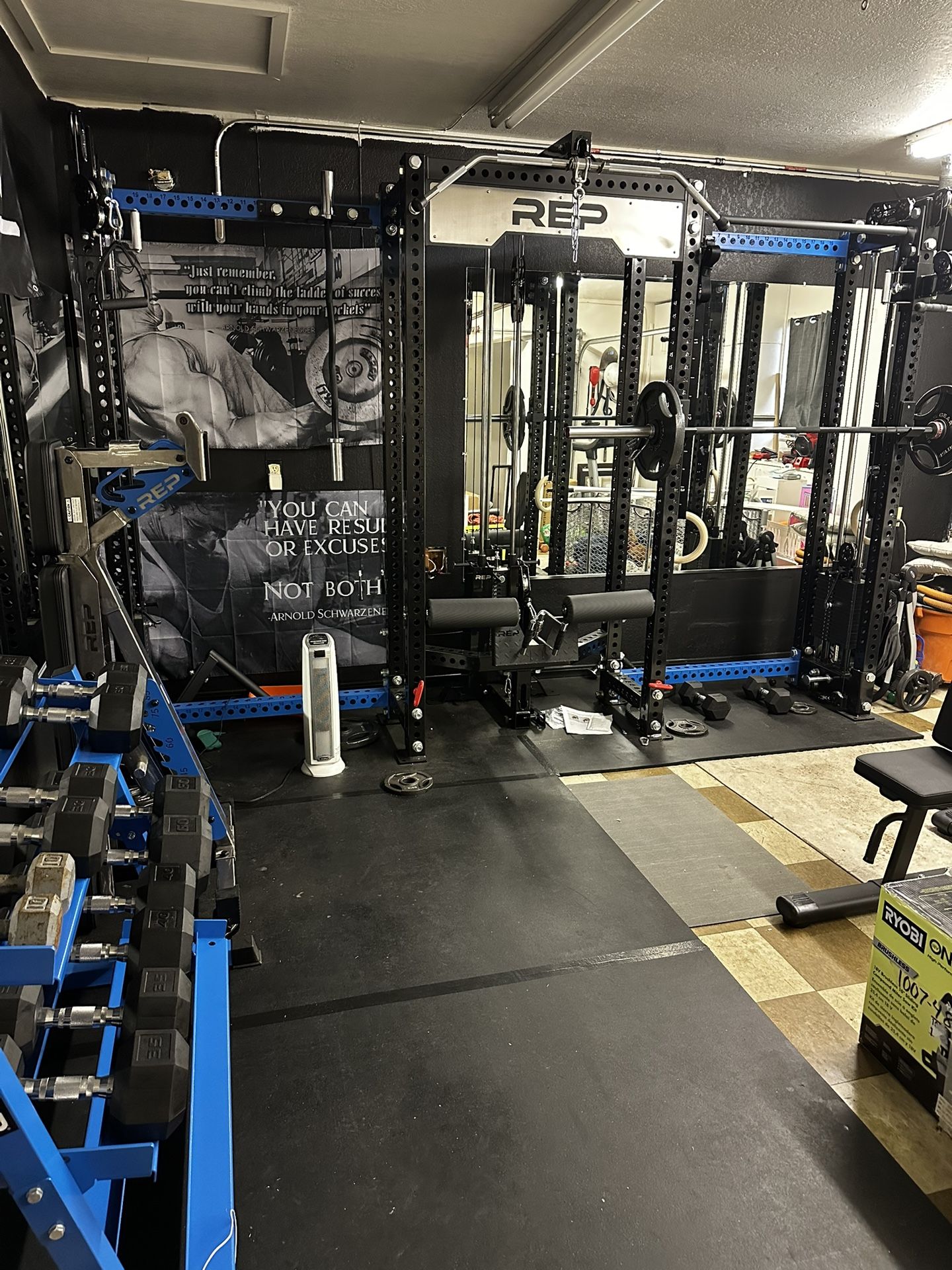 Gym Set Weight Set Garage Gym NOT SELLING SEPARATELY