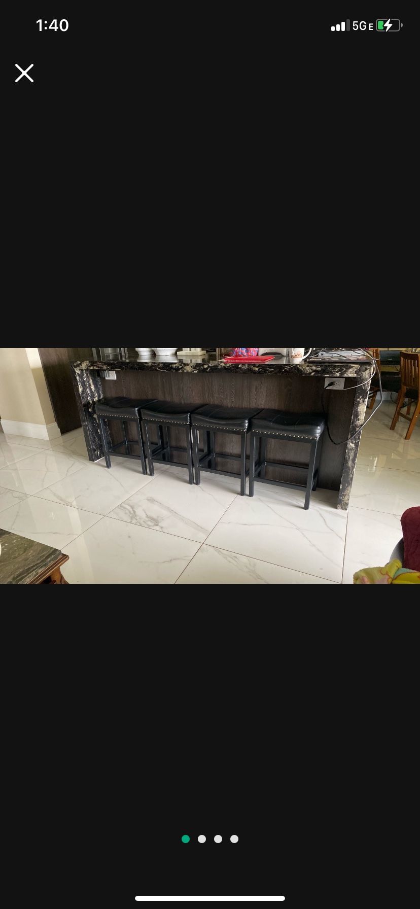 New Black Bar Stools 