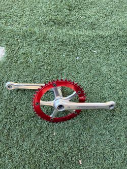 Stronglight strong light vintage fixie fixed gear road bikes cranks chainring ss raketta  NJs track
