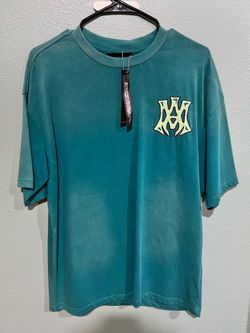 AMIRI Hollywood Logo Oversized T-Shirt – Teal Green