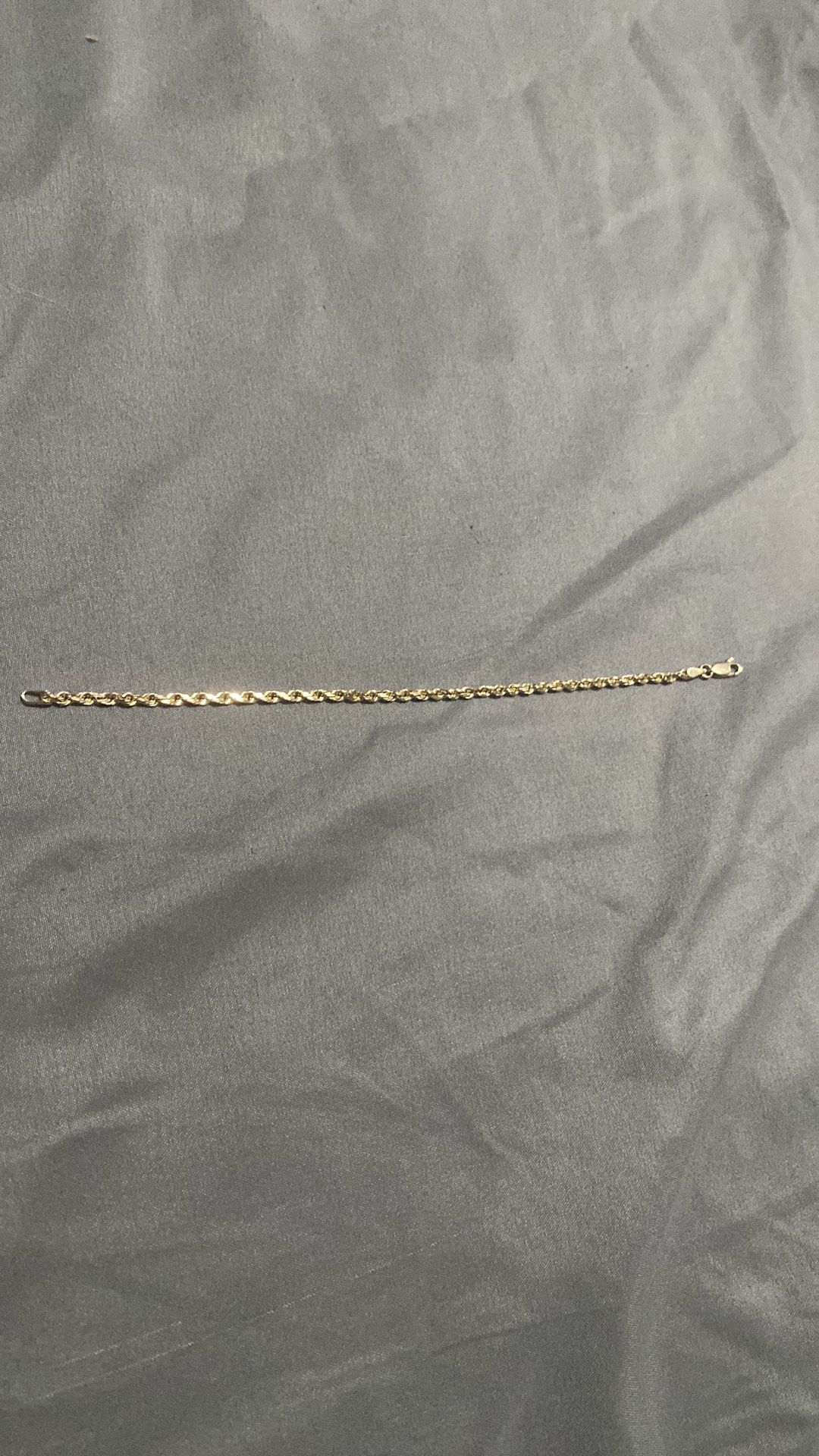 14k Yellow Gold Braided Chain Bracelet 