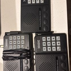 3-Pack Wireless Intercom System – 10 Channel – Works Great