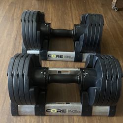 Core Home Fitness Adjustable Dumbbell Set