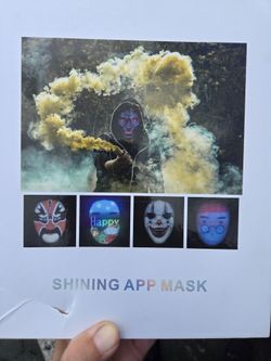 Shining app mask programmable led