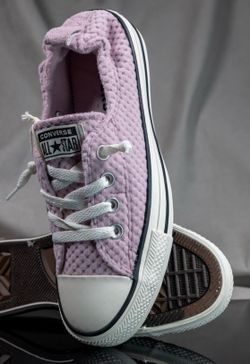 Converse All Star Chucks Shoreline Plush Knit Sneaker Phantom Violet,