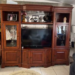 Brown Tv Entertainment Center (Only)