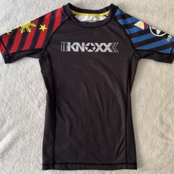 KNOXX "Kevlar Philippine" Black Youth/kids MEDIUM Short sleeves Rashguard 