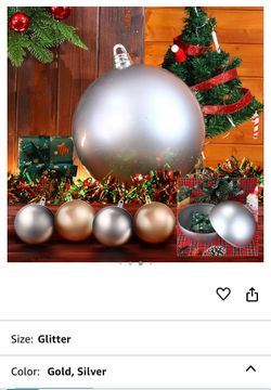 Christmas Glitter Ornaments 12 in