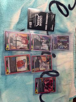Union Arena Chainsaw Man TCG Card Lot with Event Pack