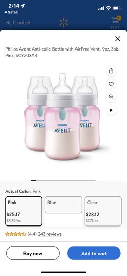 Philips Anticolic, Bottles, Color, Pink 3 Count 